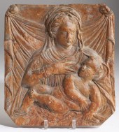 Italian Terra Cotta Wall Plaqu