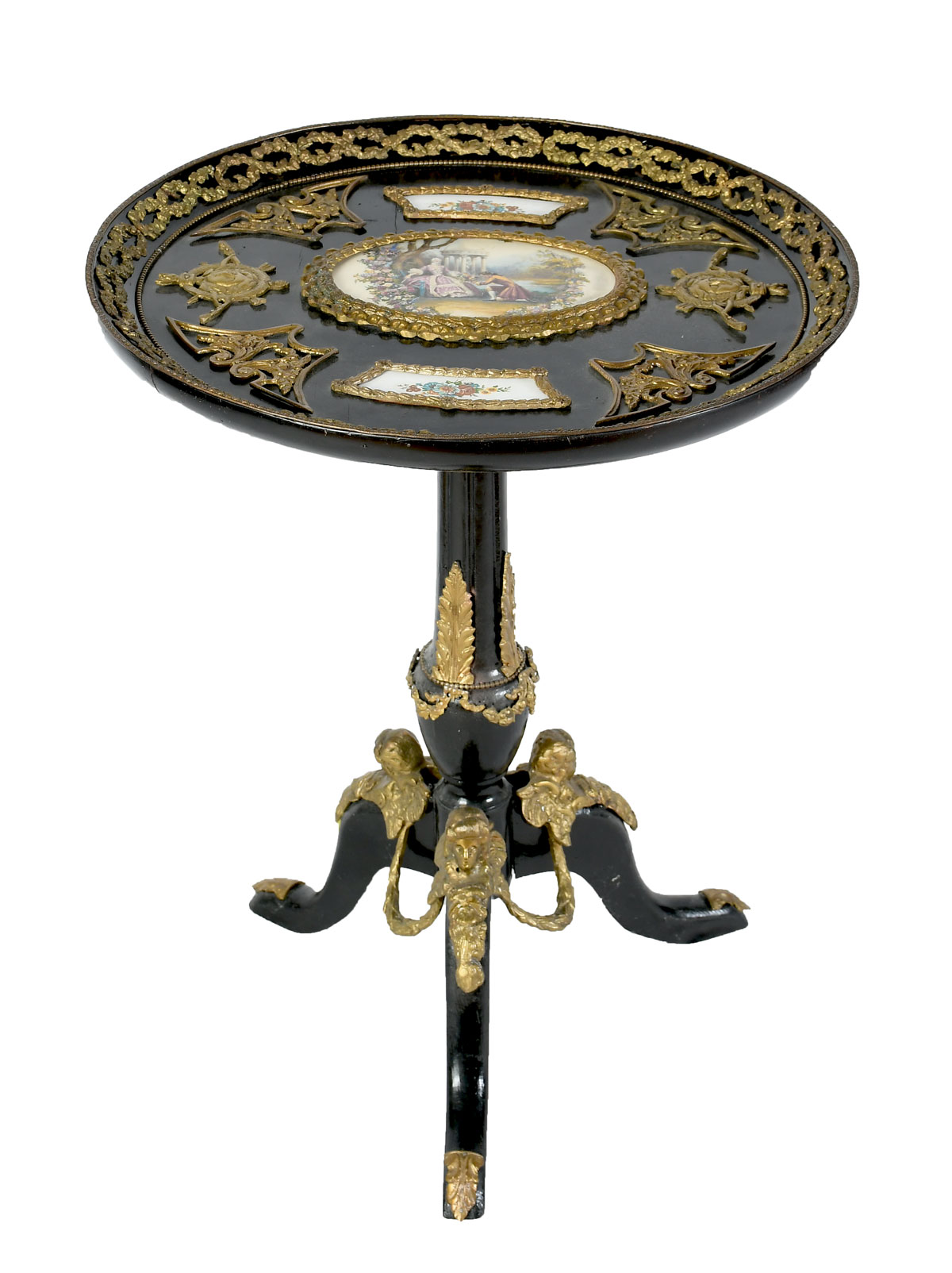 ITALIAN TILT-TOP LACQUER TABLE WITH
