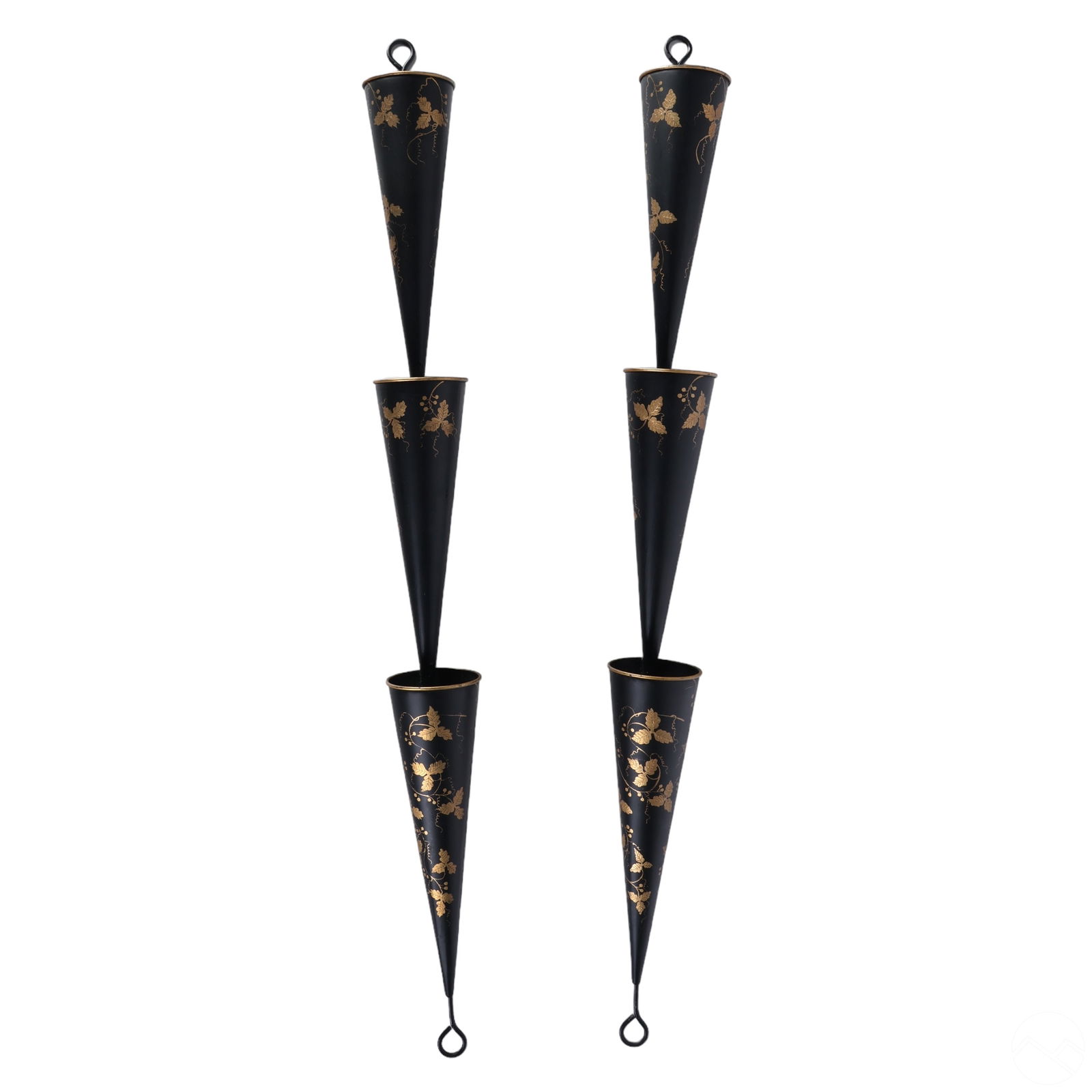ITALIAN TOLE PAIR WALL POCKET