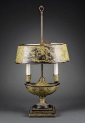 ITALIAN TOLE PEINTE TWO-LIGHT