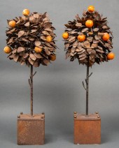 ITALIAN TOLEWARE ORANGE TREE T