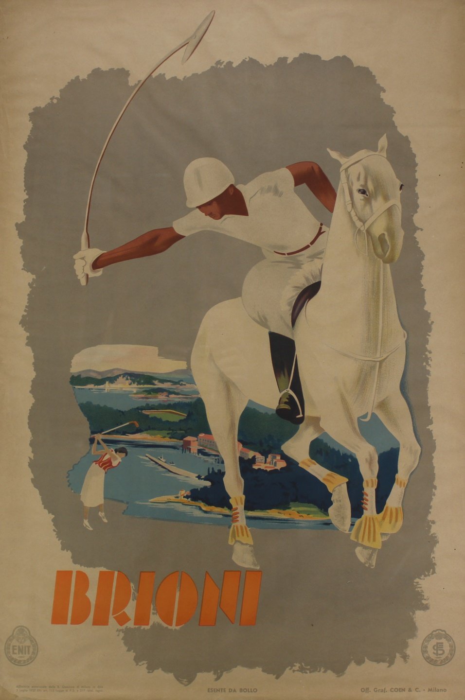 ITALIAN TRAVEL POSTER (1937).