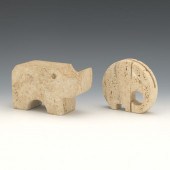 ITALIAN TRAVERTINE TWO ZOOMORP