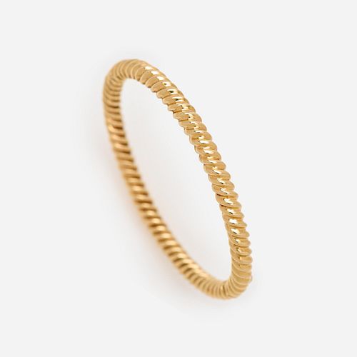ITALIAN TWIST MOTIF HINGED BANGLE