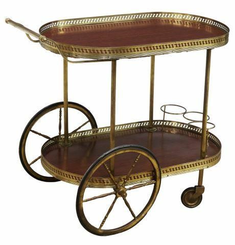 ITALIAN TWO-TIER GILT METAL SERVICE