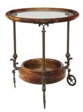 ITALIAN TWO-TIER GLASS-TOP TRO