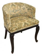 ITALIAN UPHOLSTERED BOUDOIR CH