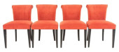 ITALIAN UPHOLSTERED SCROLL BAC