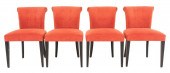 ITALIAN UPHOLSTERED SCROLL BAC