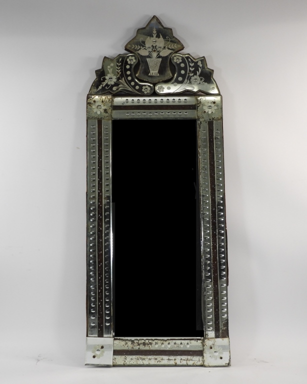 ITALIAN VENETIAN ETCHED GLASS