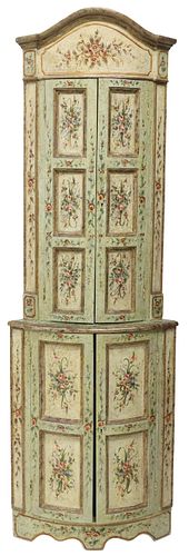 ITALIAN VENETIAN PAINTED TWO-PART