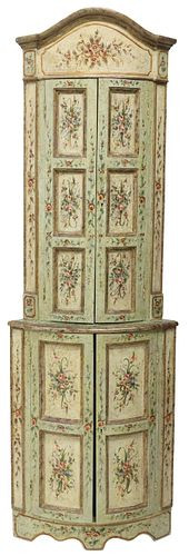 ITALIAN VENETIAN PAINTED TWO-P