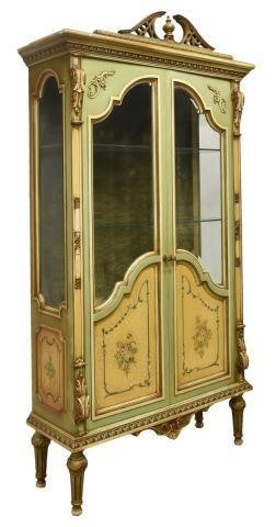 ITALIAN VENETIAN PAINTED VITRINE