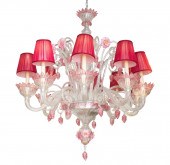 ITALIAN VENETIAN PINK GLASS 10