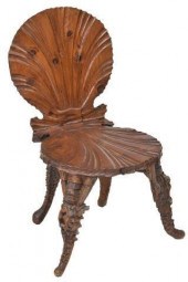ITALIAN VENETIAN SHELL CARVED