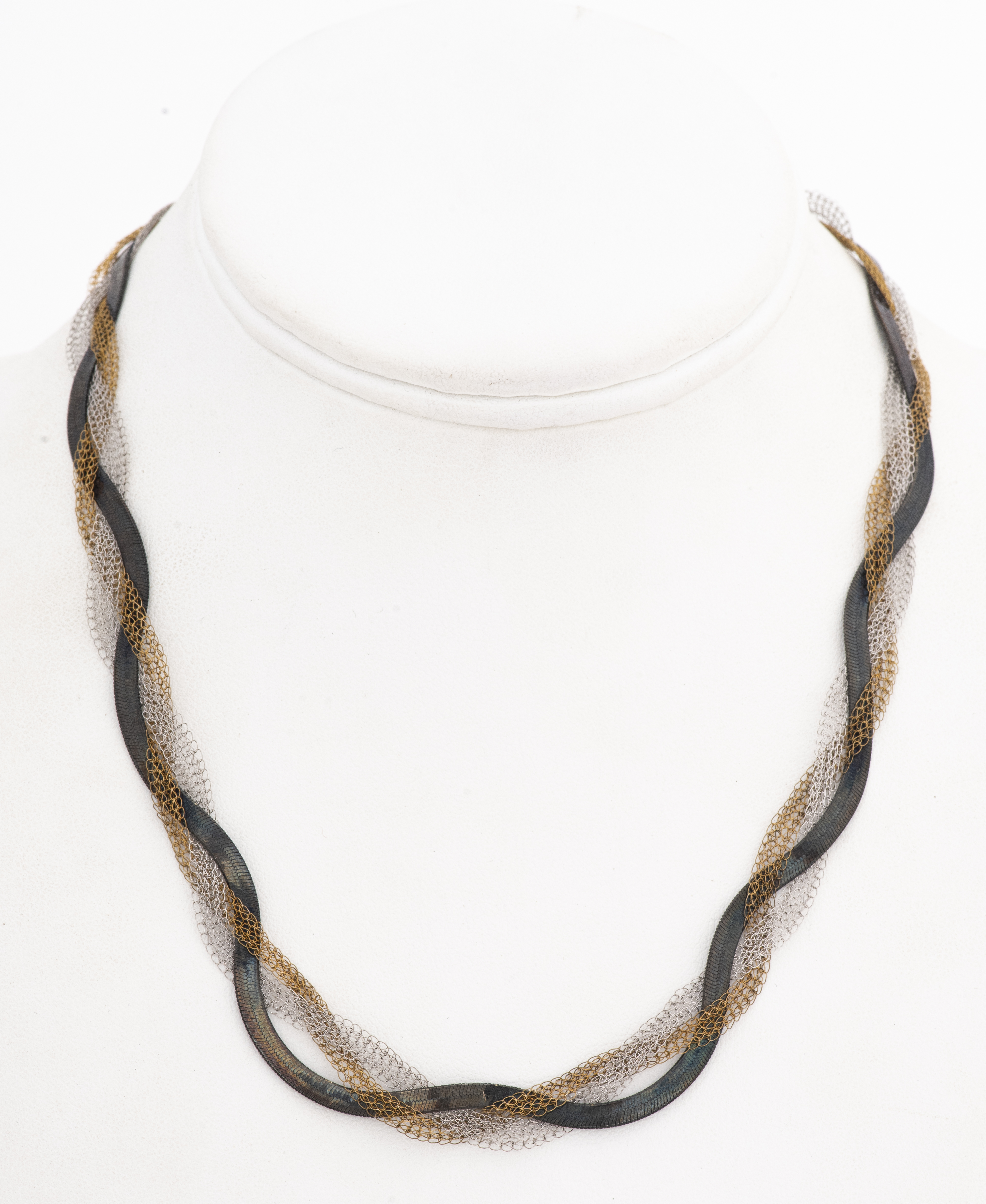 ITALIAN VERMEIL & SILVER WOVEN