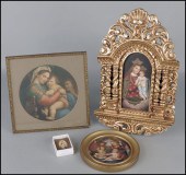 ITALIAN VIRGIN AND CHILD PAINT