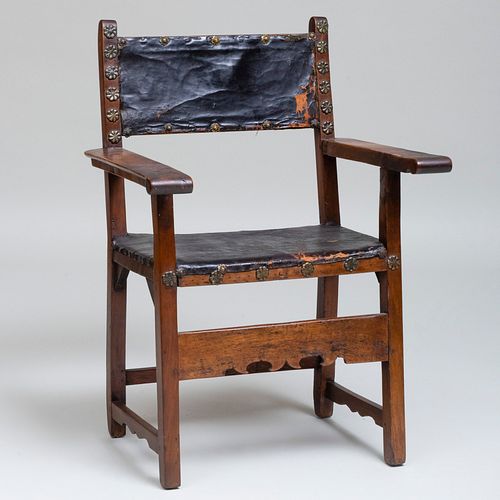 ITALIAN WALNUT AND LEATHER