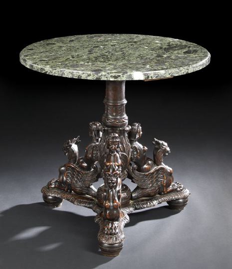 Italian Walnut and Marble-Top