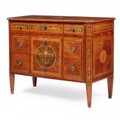 ITALIAN WALNUT AND MARQUETRY C