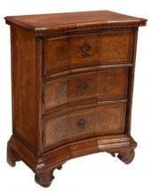 ITALIAN WALNUT BEDSIDE CABINET