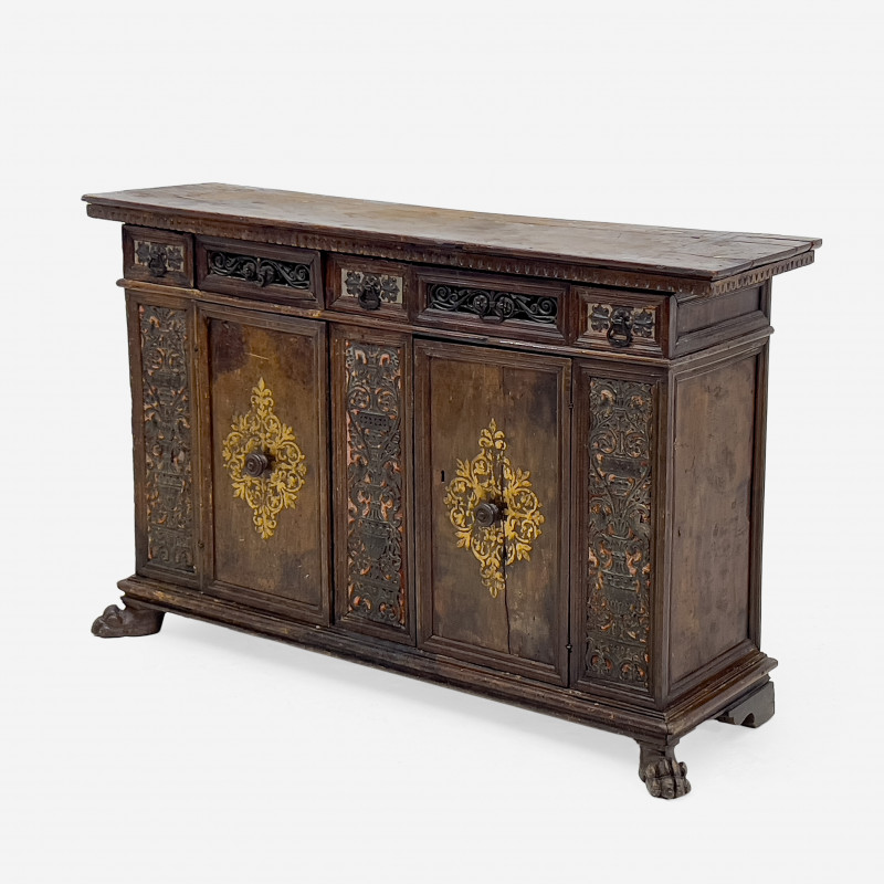ITALIAN WALNUT CABINET39 1/2 x 62 x