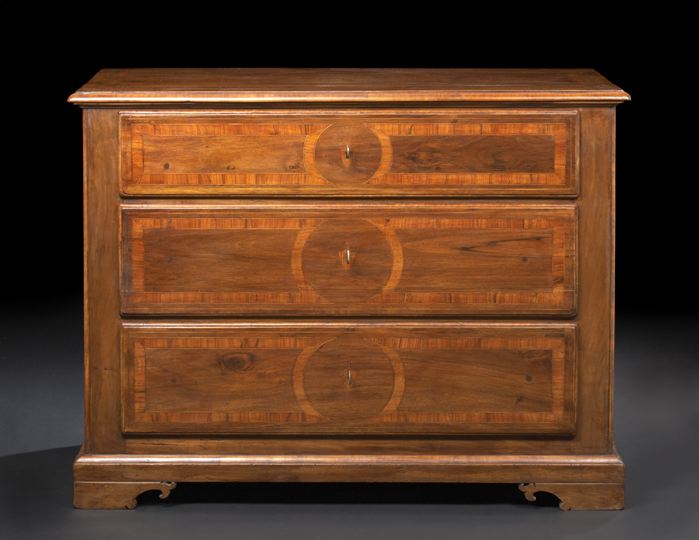 Italian Walnut Commode,  late