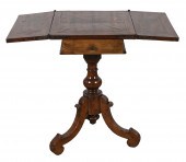 ITALIAN WALNUT INLAID FLIP TOP