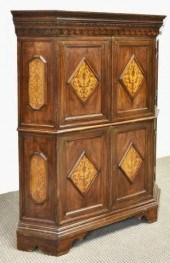 ITALIAN WALNUT MARQUETRY INLAI