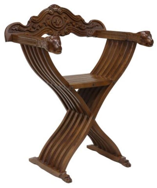 ITALIAN WALNUT SAVONAROLA SLATTED