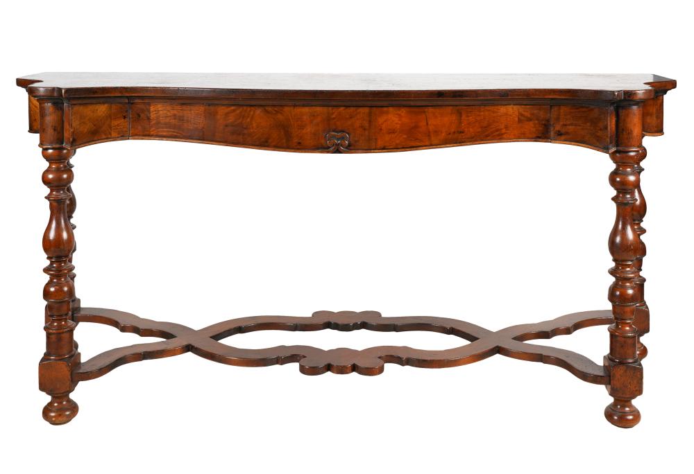 ITALIAN WALNUT SIDE TABLEwith one