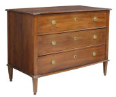 ITALIAN WALNUT THREE-DRAWER CO