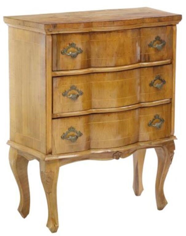ITALIAN WALNUT THREE-DRAWER