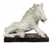 ITALIAN WHITE-GLAZED CERAMIC B