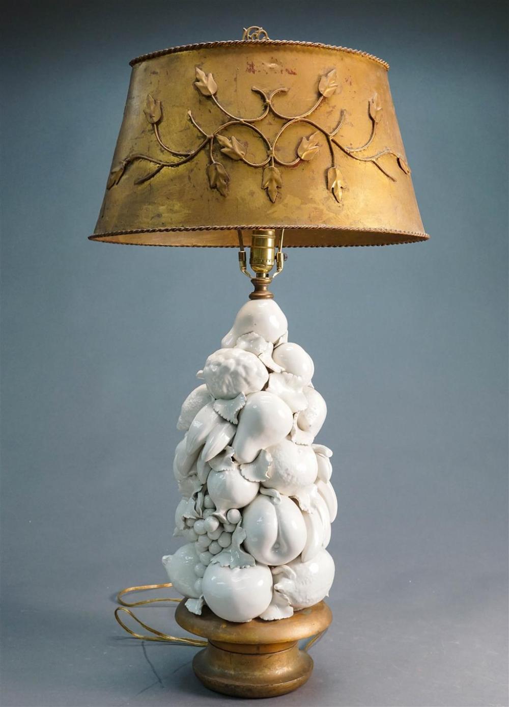 ITALIAN WHITE GLAZED CERAMIC