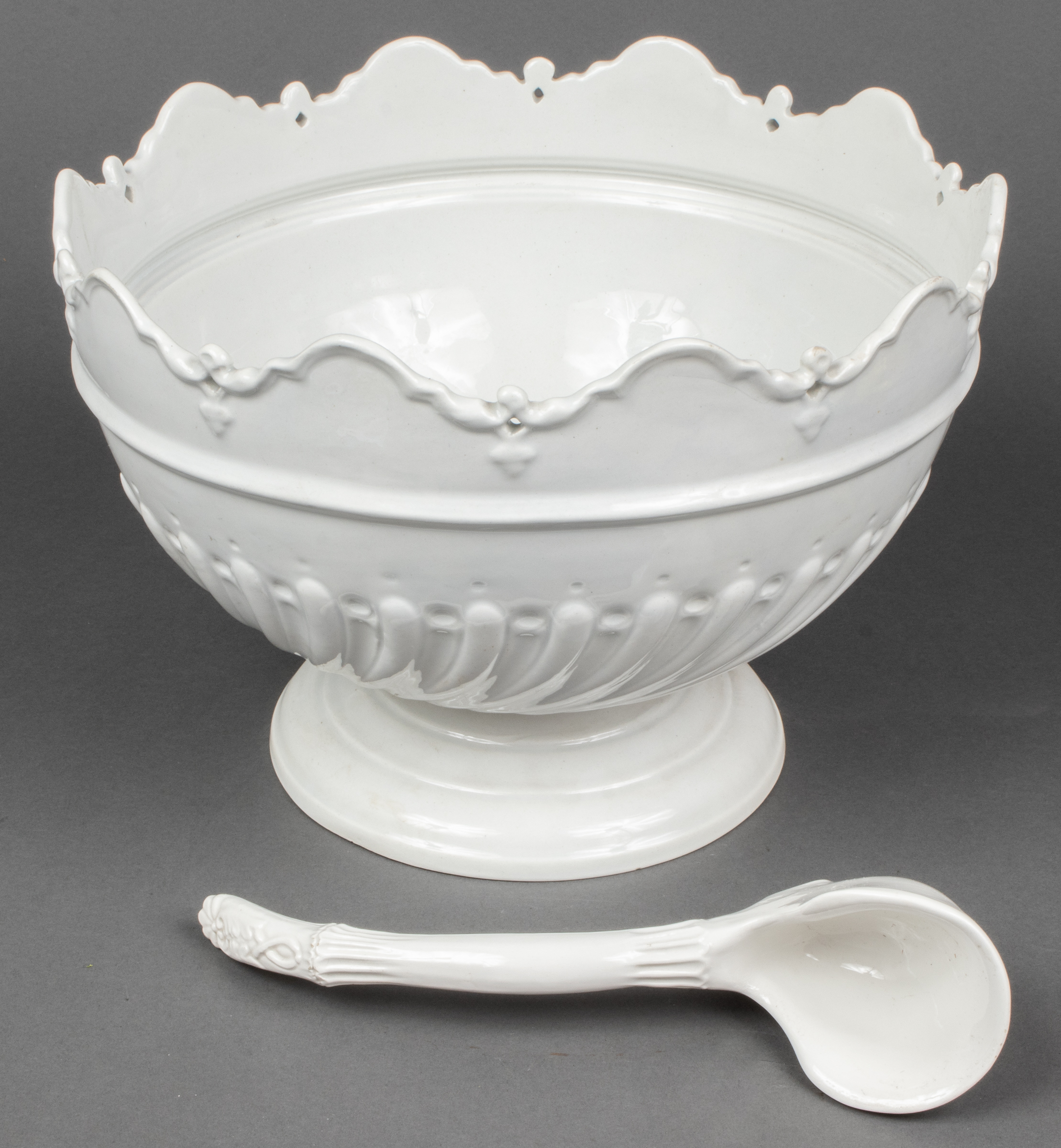 ITALIAN WHITE GLAZED CERAMIC