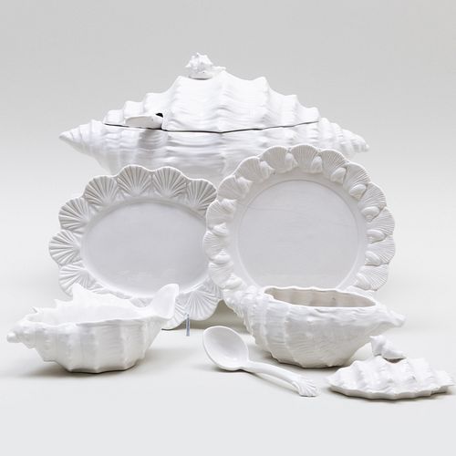 ITALIAN WHITE GLAZED PORCELAIN PART