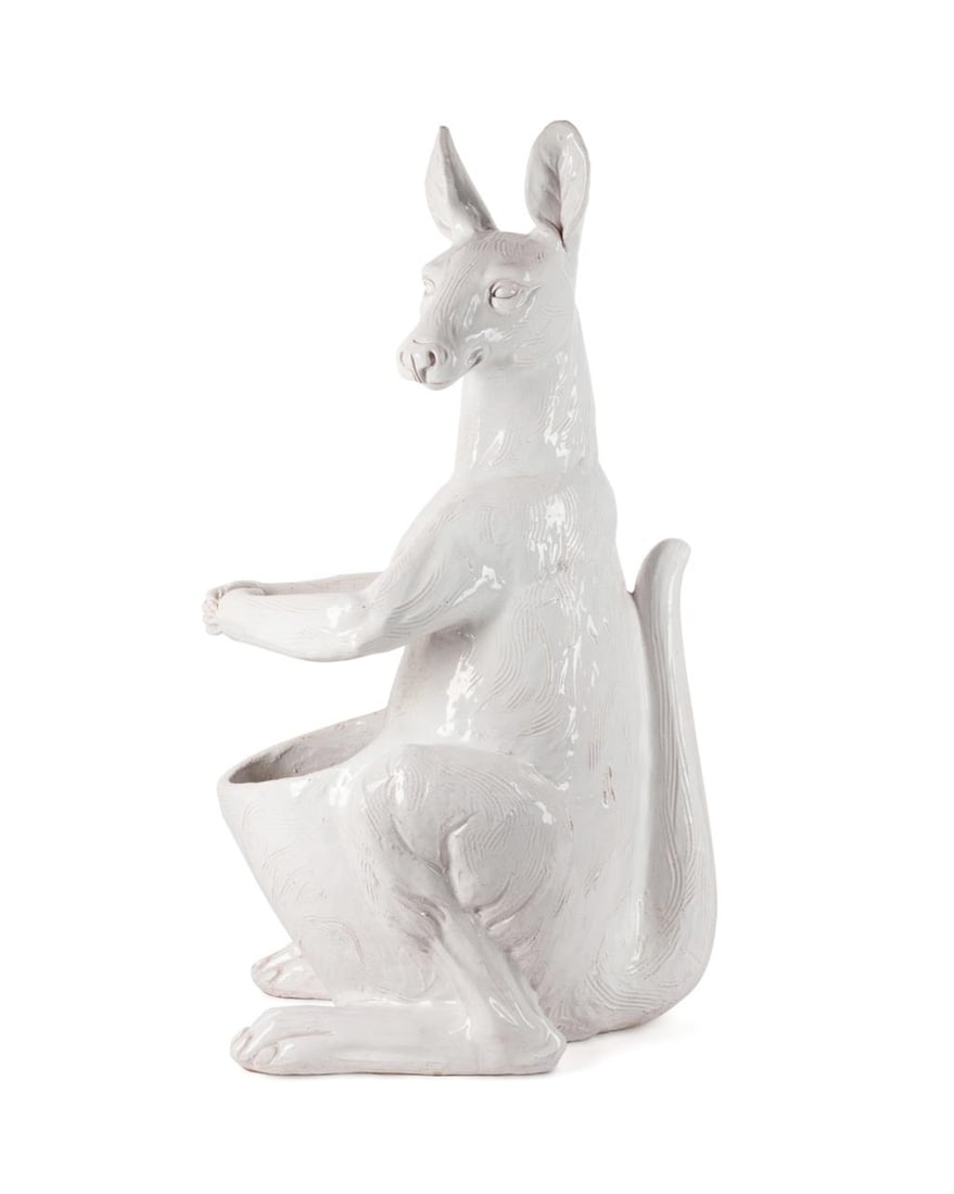 ITALIAN WHITE GLAZED TERRA COTTA