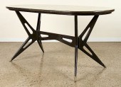 ITALIAN WOOD DINING TABLE MARB