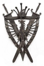 ITALIAN WROUGHT IRON HERALDIC