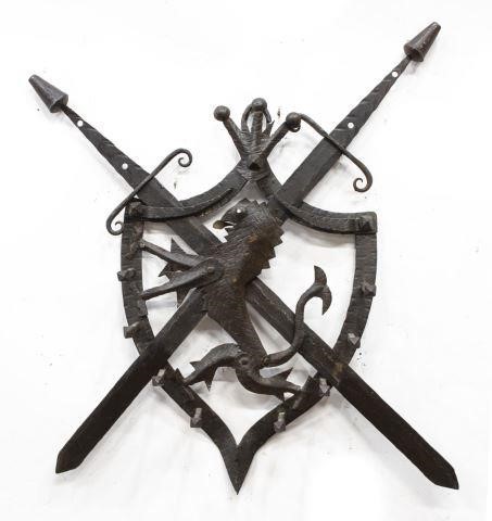 ITALIAN WROUGHT IRON HERALDIC