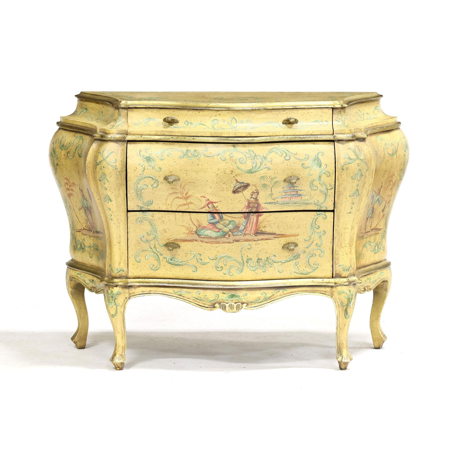 ITALIANATE DIMINUTIVE PAINTED BOMBE