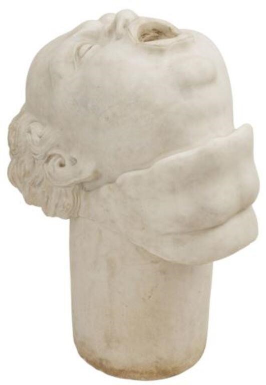 ITALIANATE FIGURAL CARVED MARBLE