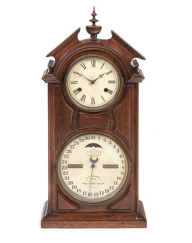 ITHACA DOUBLE DIAL CALENDAR