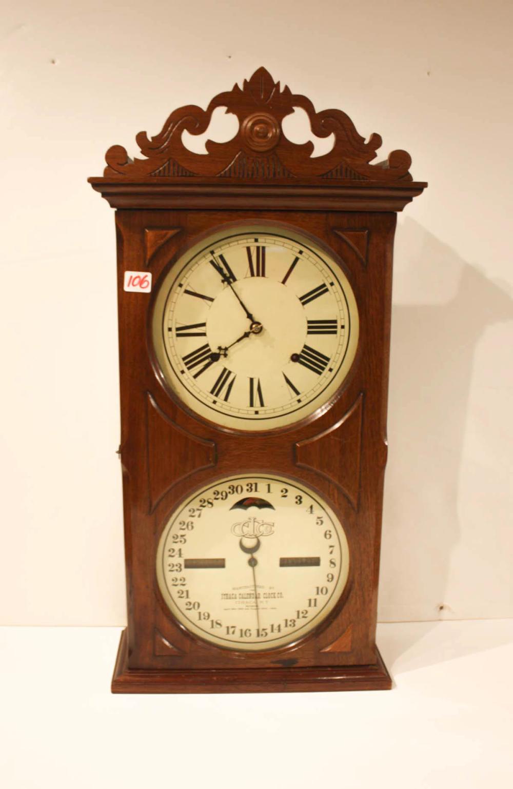 ITHACA DOUBLE-DIAL CALENDAR SHELF