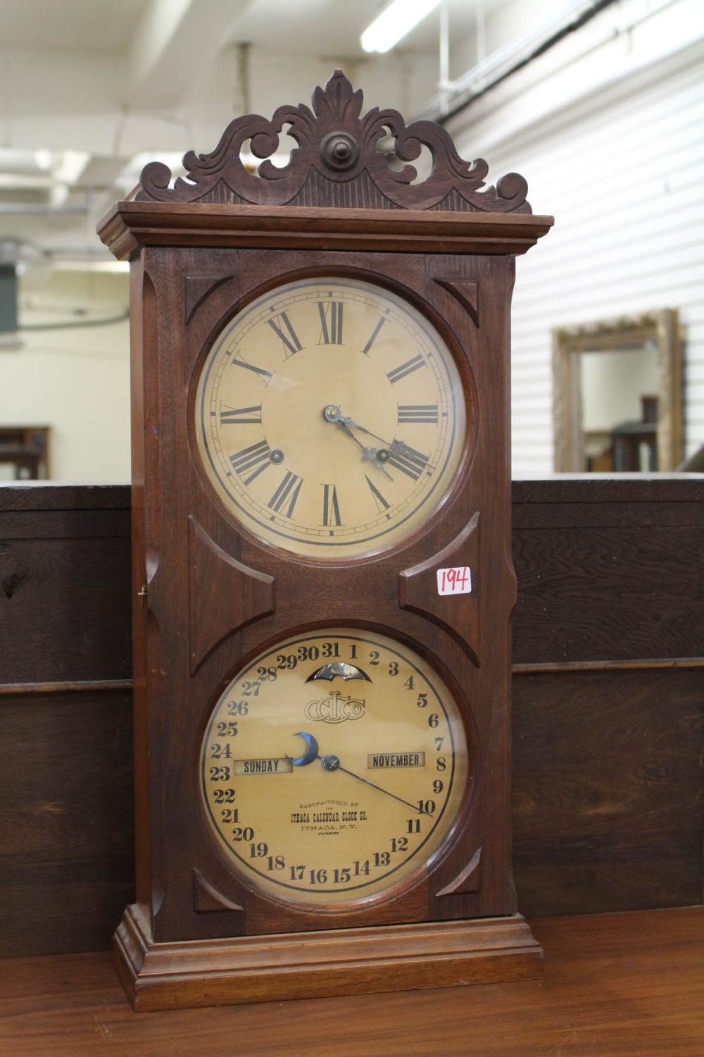 ITHACA DOUBLE-DIAL CALENDAR SHELF