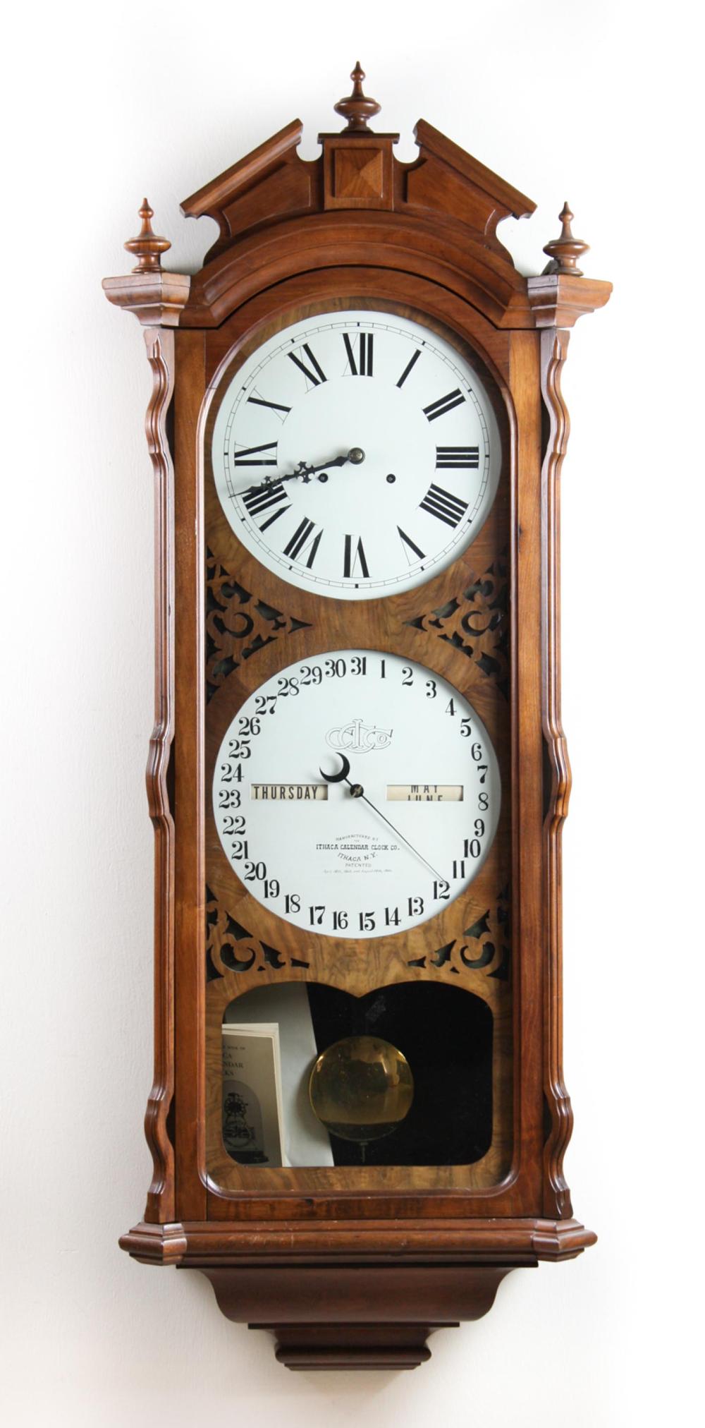 ITHACA DOUBLE-DIAL CALENDAR WALL