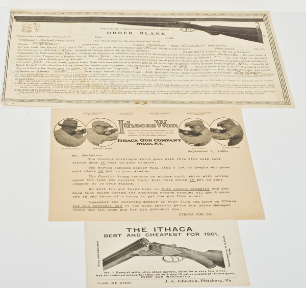 Ithaca Gun Co. Ephemera Ca 1932
