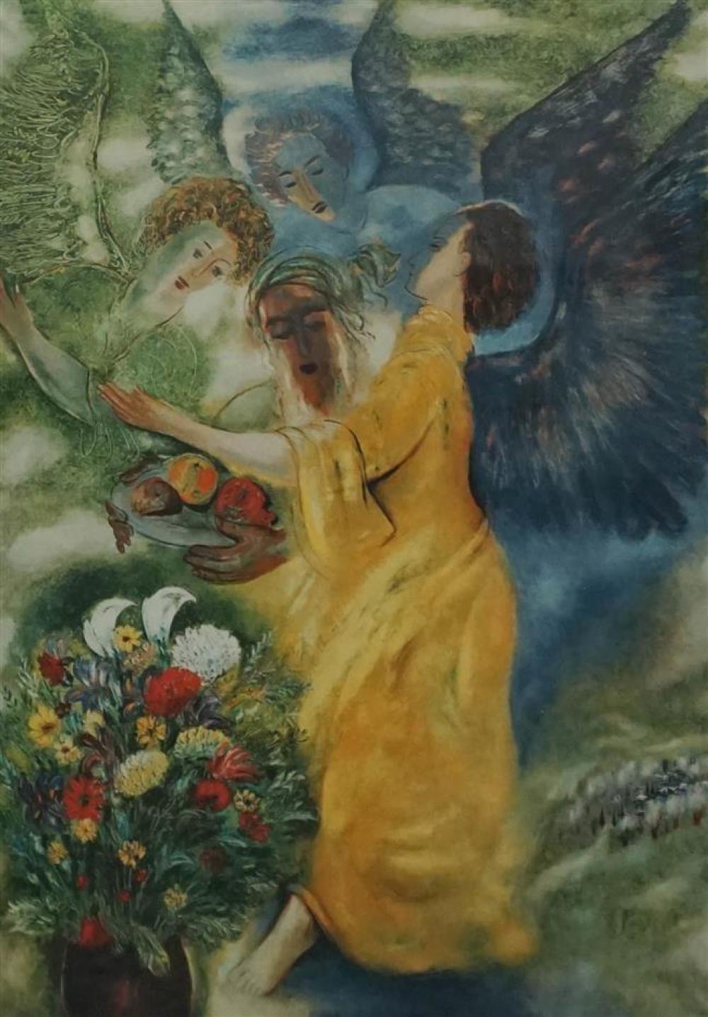 ITZACK RUBIN, MOSES WITH ANGELS,