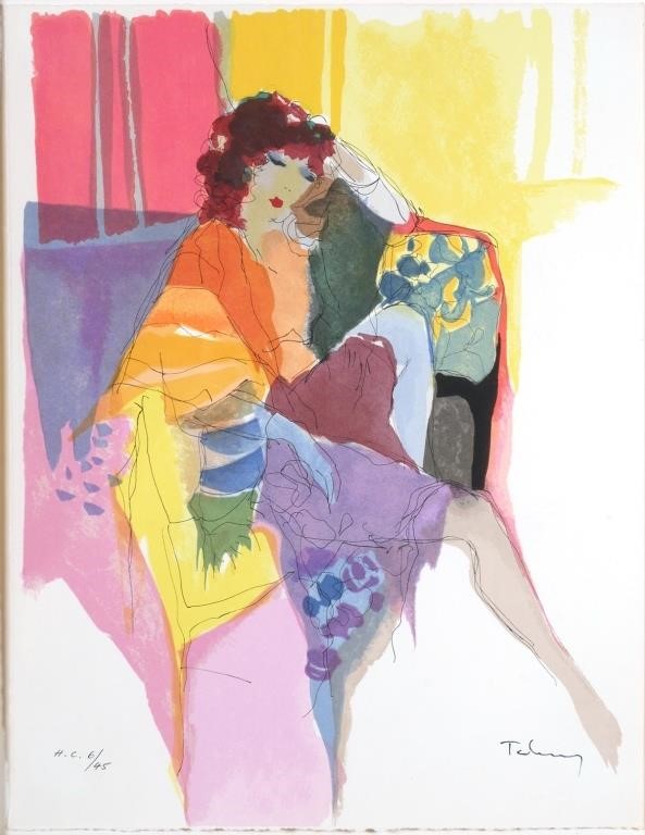 ITZCHAK TARKAY, LITHOGRAPH, SIGNED,